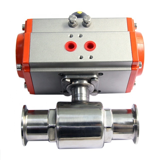 Sanitary Pneumatic Actuator Tri Clamp Ball Valve