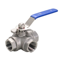 3 way stainless steel Female Thread Ball Valve